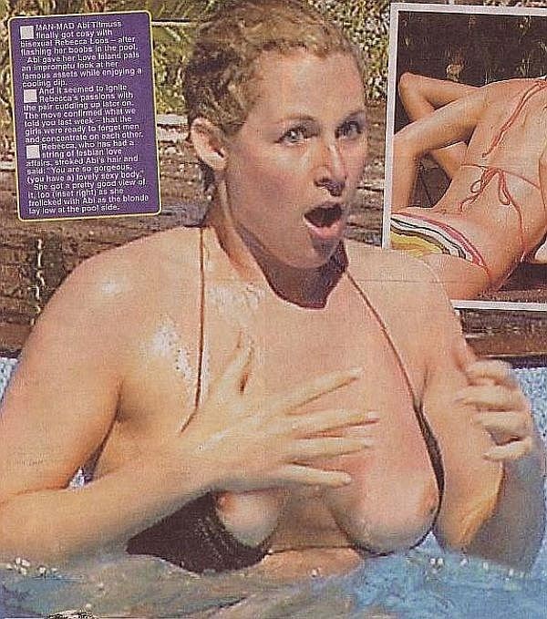 Abi Titmuss boob slip photo; Celebrity British 