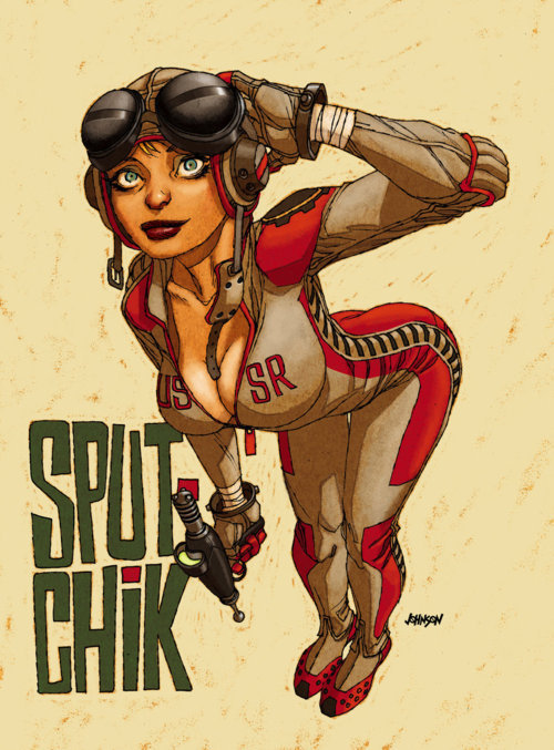 sputchik with ray gun by devilpig; Hot 