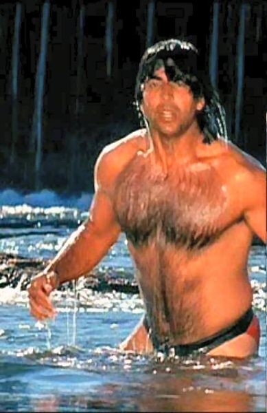 Akshay Kumar.. Indian Movie Actor.. His wife made him shave his sexy chest :/; Men 
