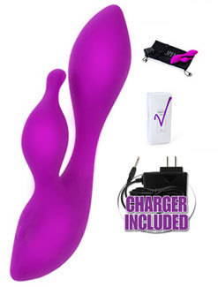 The Jopen Vanity Vr4.5 is a rabbit style vibrator is the perfect size for women that do not want something that is a smaller size.; Toys 