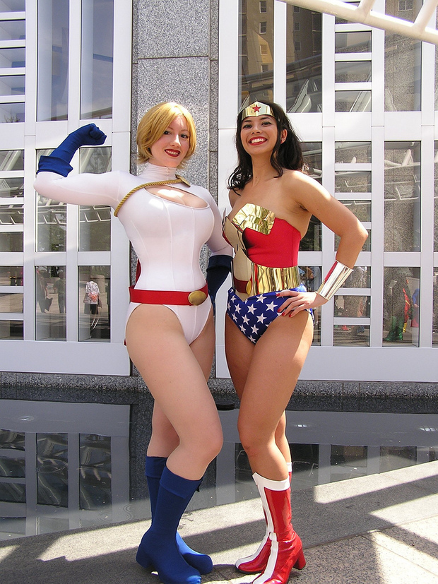 Power Girl and Wonder Woman; Uniform 