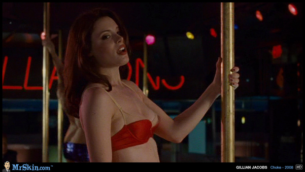 Gillian Jacobs in pole action; Celebrity 