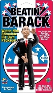 Barack Obama Jack-Off Action Figure; Funny 