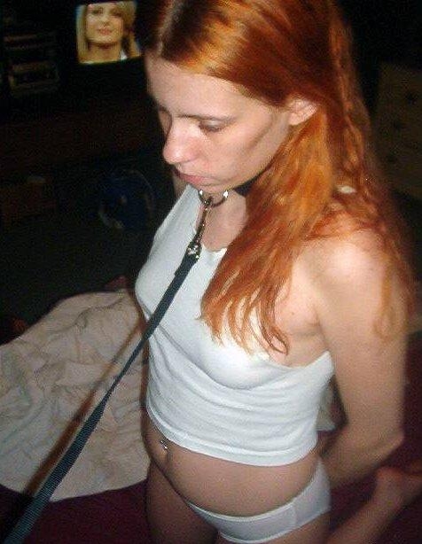 redhead with small tits on a leash; Fetish Red Head Small Tits 