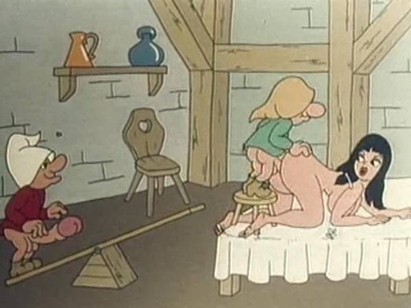 Funny vintage adult cartoons of the 7 dwarfs fucking snow white one by one! this shit is great, a must see!; Funny Hardcore Hentai Vintage 