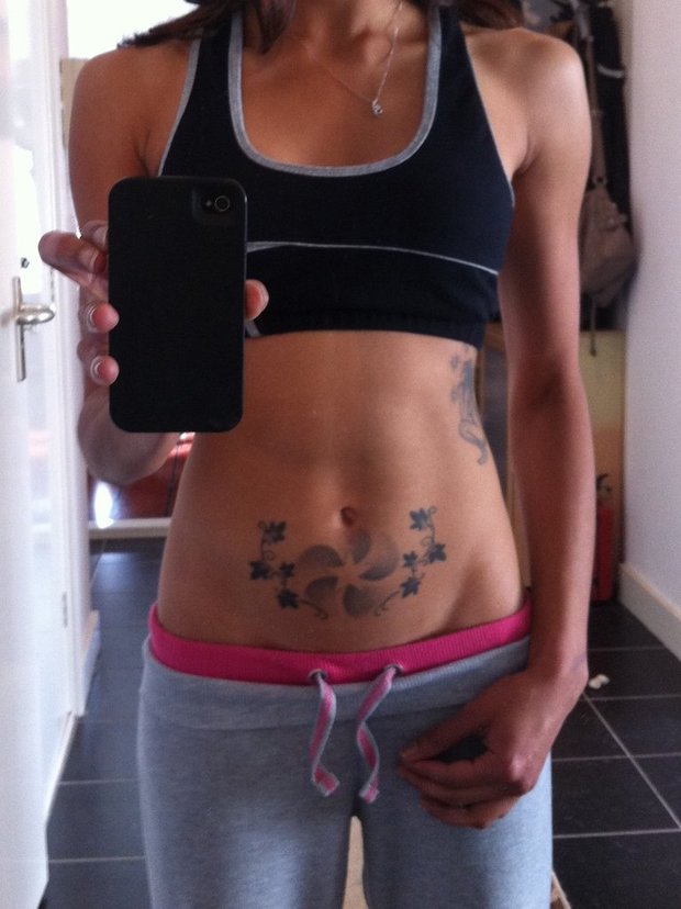 ...; Athletic Non Nude Petite Selfshot 